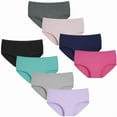 thumbnail image 1 of 8 pieces Girls Underwear Comfortable Panties for Teens Girls Briefs, 1 of 6