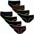thumbnail image 1 of 8 pieces Girls Underwear Comfortable Panties for Teens Girls Briefs, 1 of 6