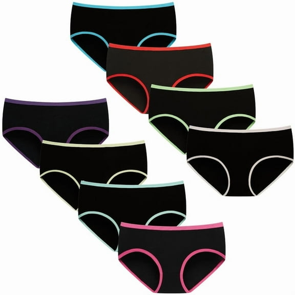 8 pieces Girls Underwear Comfortable Panties for Teens Girls Briefs