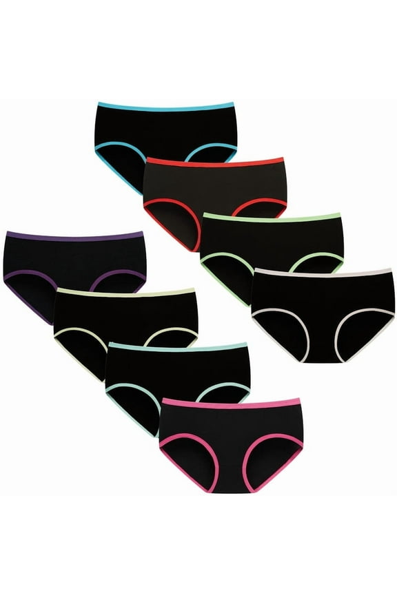 8 pieces Girls Underwear Comfortable Panties for Teens Girls Briefs
