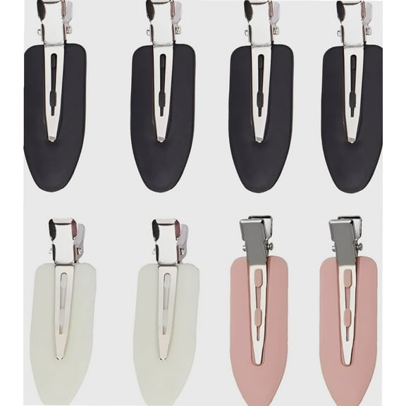 8 pieces No Bend Hair Clips for unisex, No Crease Hair Clips for Hair Styling and Makeup Application