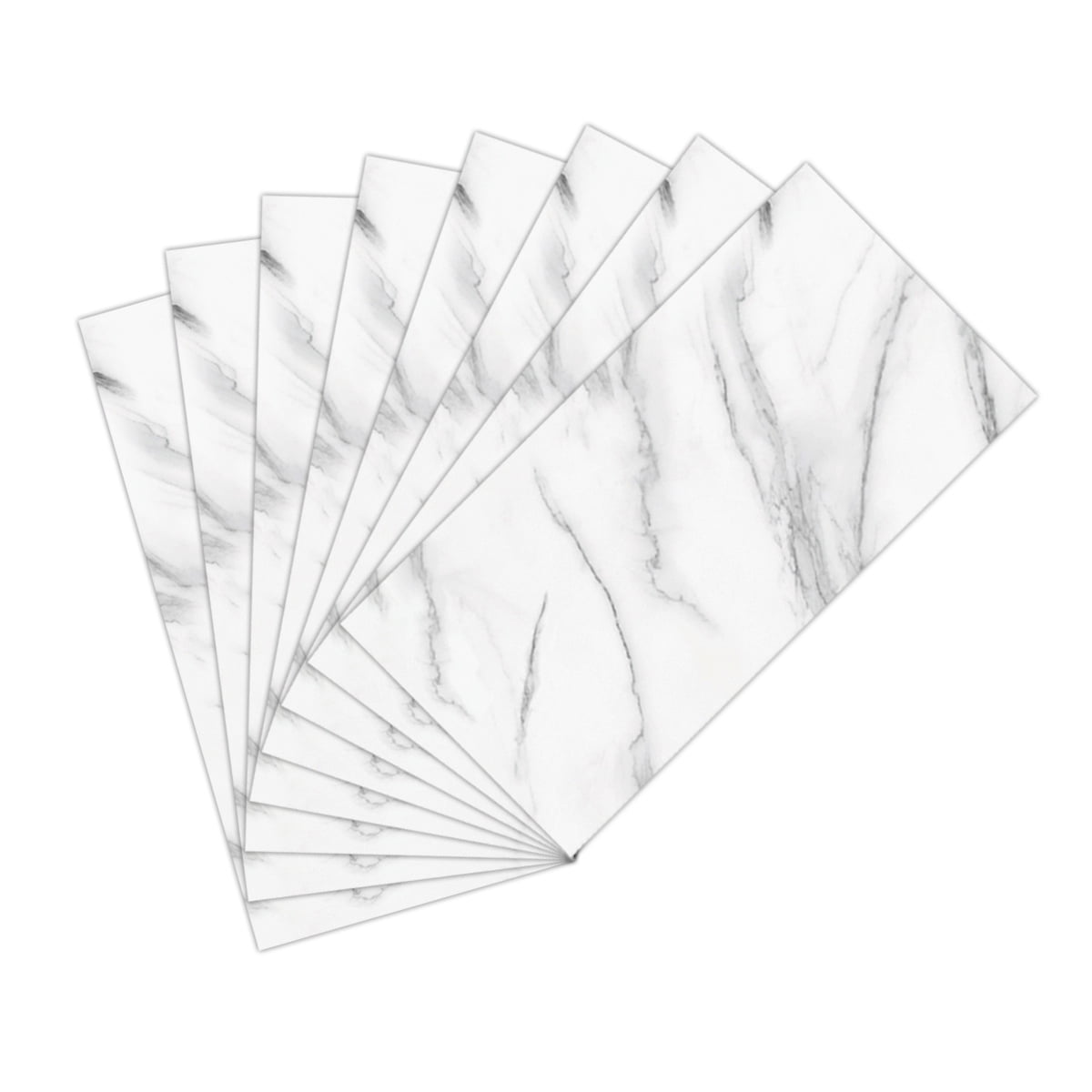 8 pieces Peel and Stick Backsplash,30 x30cm Wall Tile, Marble Wallpaper