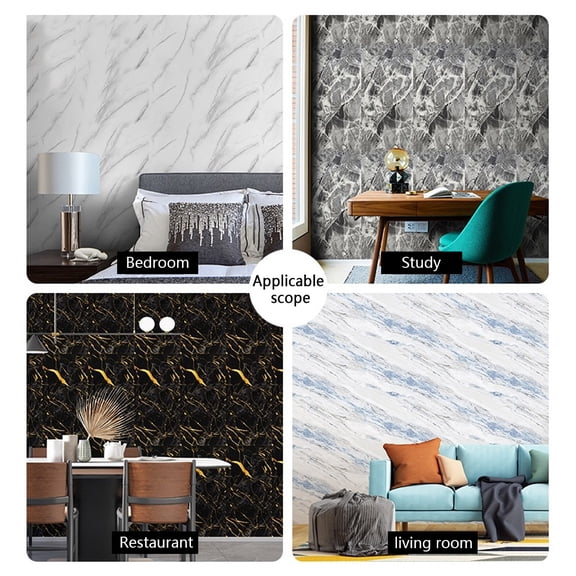 8 pieces Peel and Stick Backsplash,30 x30cm Wall Tile, Marble Wallpaper Sticker on Backsplash for Kitchen/Bathroom/Fireplace