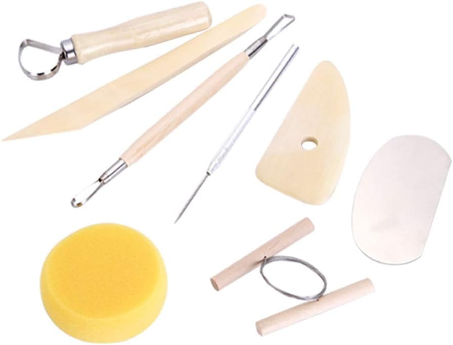 8 pieces/Set Wooden Pottery Clay Ceramics clay caving tool Art Molding
