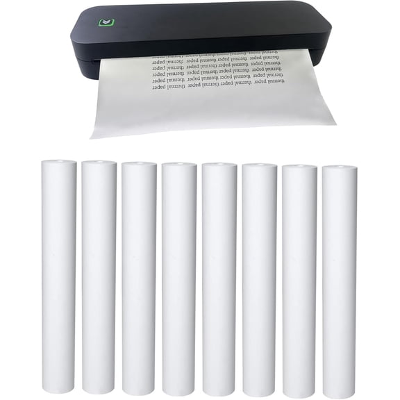 , 8 rolls, thermal printer paper 8.5x11 letter size, rolled, BPA free. For aixiqee, , GUTHERREN, minzhi, , , Peripage, , rt, , other printers(lasting 3 years)