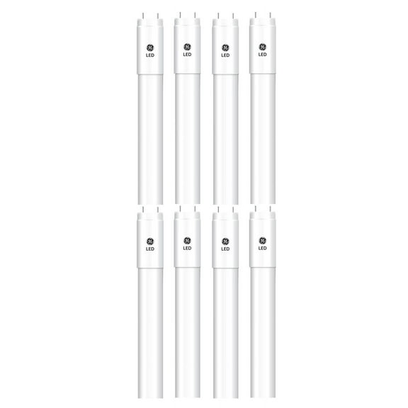 (8 tubes) GE 13142 LED 32-Watt Equivalent Cool White Plug and Play Type A, 48 inch T8 LED Tube Light Bulb fluorescent replacement, 6500K Daylight