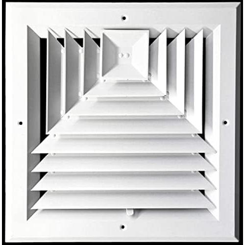 8" vent cover | 3-way supply grille, aluminum square ceiling diffuser ...
