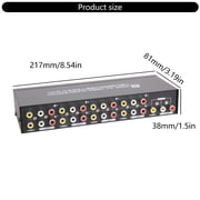 8-way Composite RCA AV Splitter 1X8 Video 1 in 8 out Splitter Distributor HDTV