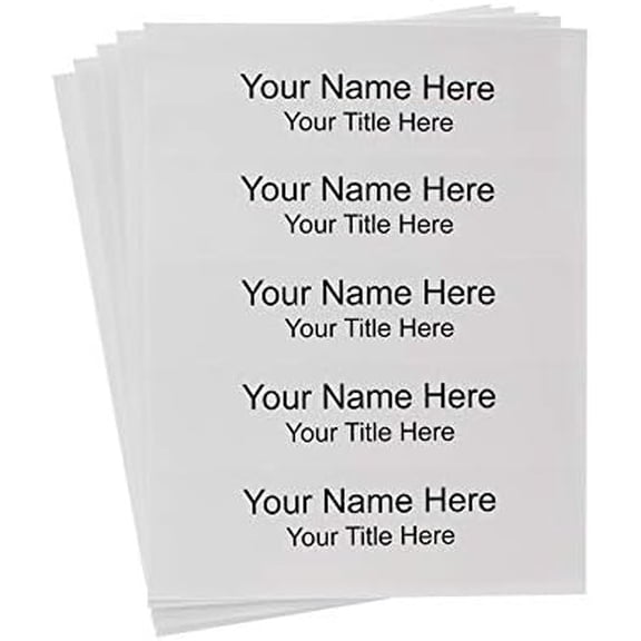 8" wide x 2" high Perforated Card Stock - For 8" wide x 2" high Template - 5 Per Sheet (100 Pack) By Plastic Products Mfg.