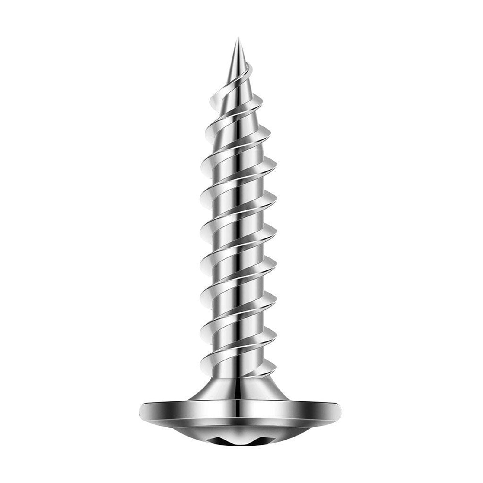 #8 x 0.75 Inch Self Drilling Drywall to Wood Screws Phillips Head Stainless Steel Wall Anchors with Drill Bit 300 per Box