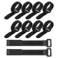 thumbnail image 1 of Uxcell Reusable Cable Tie Adjustable Hook and Loop Straps Cord Management Wire Wrap Cord Ties Organizer for Home 8 x 0.79 Inch Black, 1 of 7