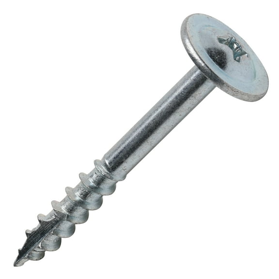 #8 x 1-1/2" Deep / Coarse Thread Drawer Front Adjustment Screws, Phillips Truss Head, Zinc, 100 Pack