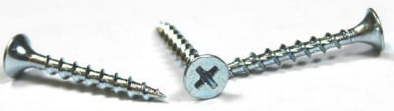 #8 x 1 1/2" Fine Drywall Screws / Phillips / Bugle Head / Steel / Zinc - 2000 Piece Carton