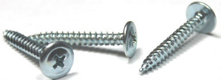 #8 x 1 1/2" Fine Drywall Screws / Phillips / Modified Truss Head / Steel / Zinc - 3000 Piece Carton