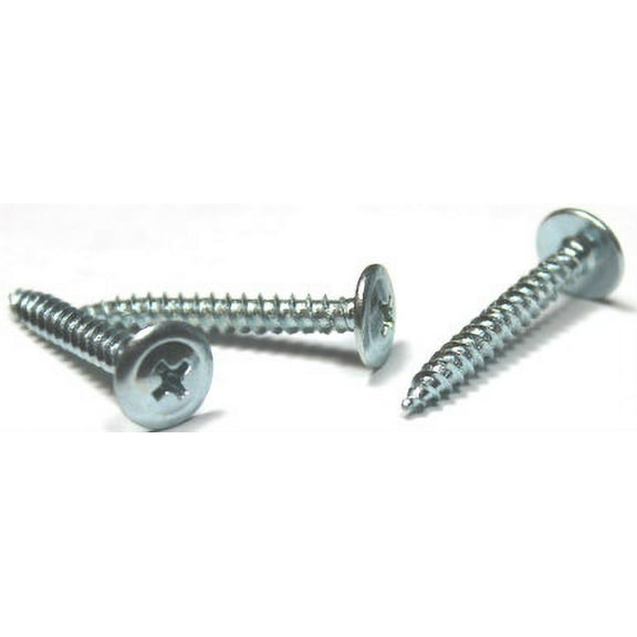#8 x 1 1/2" Fine Drywall Screws / Phillips / Modified Truss Head / Steel / Zinc - 3000 Piece Carton