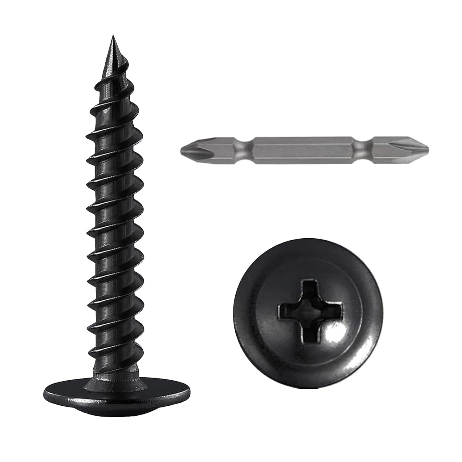 250pcs Stainless Steel Truss Head Sheet Metal Screws 8 X 1-1/2" | Phillips Drive Self-Tapping For Metal & Wood