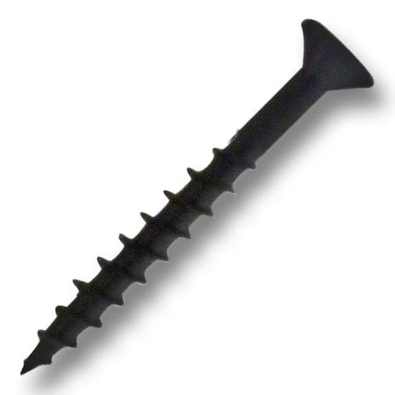 #8 x 1-1/2 in. Black Flat Head Combo Drive Coarse Thread Type 17 Auger Point Self Counter Sinking Screw 1000 Per box