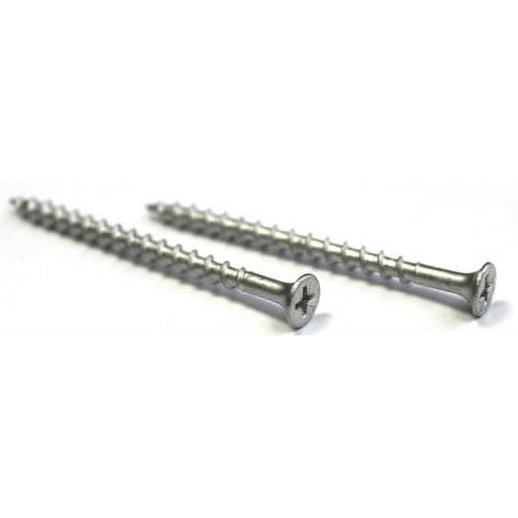 #8 x 1 1/4" Deck Screws / Phillips / Bugle Head / Steel / Dacrotized / Type 17 Pt - 7000 Piece Carton