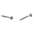 thumbnail image 1 of #8 x 1 1/4" Deep Thread Wood Screws / Combo (Square / Phillips) / Round Washer Head / Type 17 Pt / Steel / Zinc - 3000 Piece Carton, 1 of 1