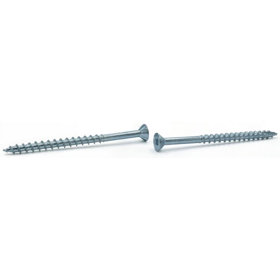 #8 x 1 1/4" Exterior Deep Thread Wood Screws / Six-Lobe (Torx®) / Flat Head / Type 17 Pt / 18-8 Stainless Steel / With Nibs - 1500 Piece Carton