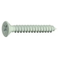 thumbnail image 1 of #8 x 1-1/4" White Steel Phillips Flat Head Sheet Metal Screws (30 pcs.), 1 of 1
