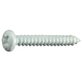 thumbnail image 1 of #8 x 1-1/4" White Steel Phillips Pan Head Sheet Metal Screws (30 pcs.), 1 of 1