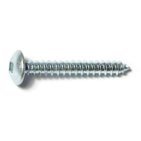 #8 x 1-1/4" Zinc Plated Steel Square Drive Truss Head Sheet Metal Screws SMSTS-132