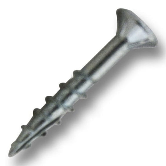 #8 x 1-1/8 in. Zinc Square Drive Flat-Head Coarse Thread with Nibs Self-Tapping 1000 Per Box