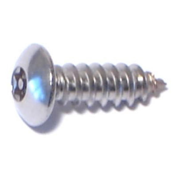 #8 x 1/2" 18-8 Stainless Security Button Sheet Metal Screws SMSBSS-054 (20 pcs.)