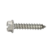 #8 x 1/2 Type A Self-Tapping Screws/Slotted/Hex Washer Head / 18-8 Stainless Steel