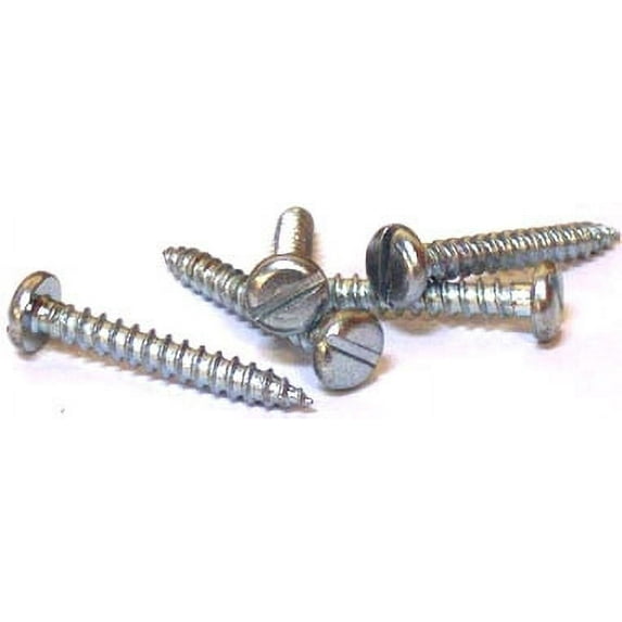 #8 x 1 3/4" Type A Self-Tapping Screws / Slotted / Pan Head / 18-8 Stainless Steel - 2000 Piece Carton