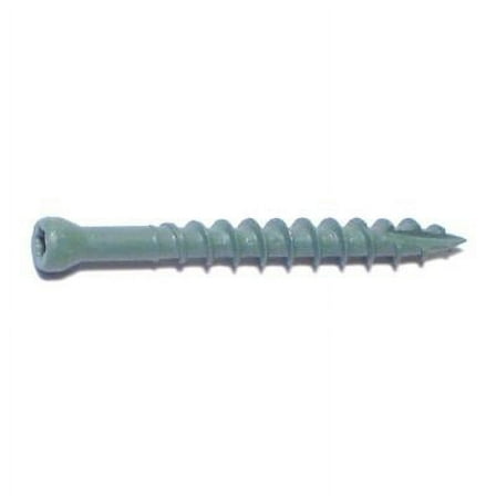 #8 x 1-5/8" Green XL1500 Coated Steel Star Drive Trim Head Saberdrive Deck Screws