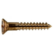 #8 x 1" Silicon Bronze Phillips Flat Head Wood Screws 6 pcs.