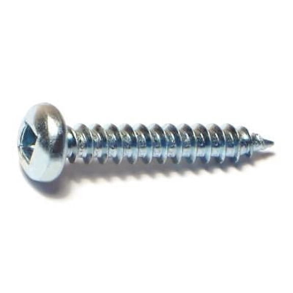 #8 x 1" Zinc Square Drive Pan Head Sheet Metal Screws SMSPS-286 (90 pcs.)