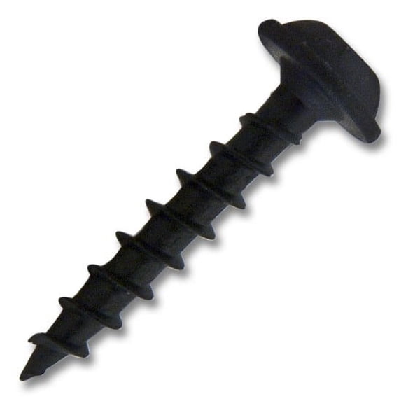 #8 x 1 in. Black #2 Square Round Washer Head Coarse Thread Self-Tapping 1000 Per Box