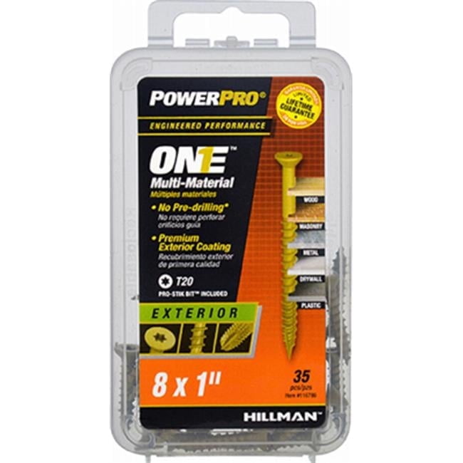 8 x 1 in. Exterior Flat Head One Screw - Bronze Epoxy