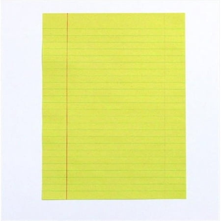 8 x 10.5 In. Short Ruled Newsprint Theme Paper Without Margin, Yellow, Pack - 500