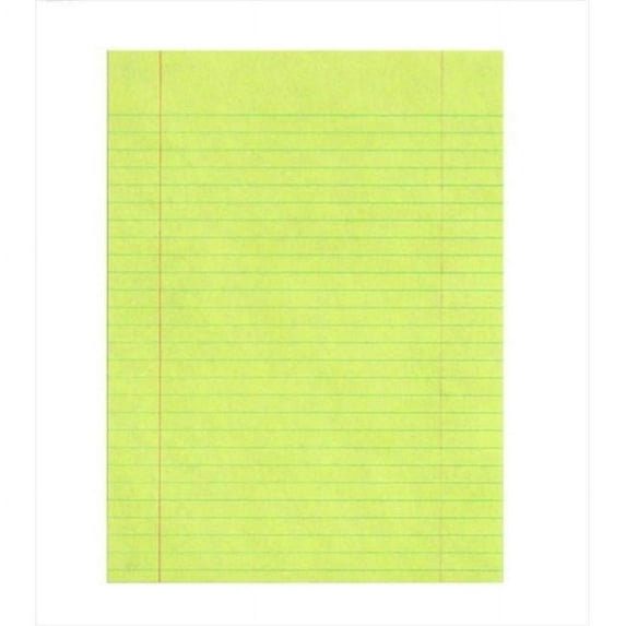 8 x 10.5 In. Sulphite Paper Essay And Composition Paper With Margin, Yellow, Pack - 500