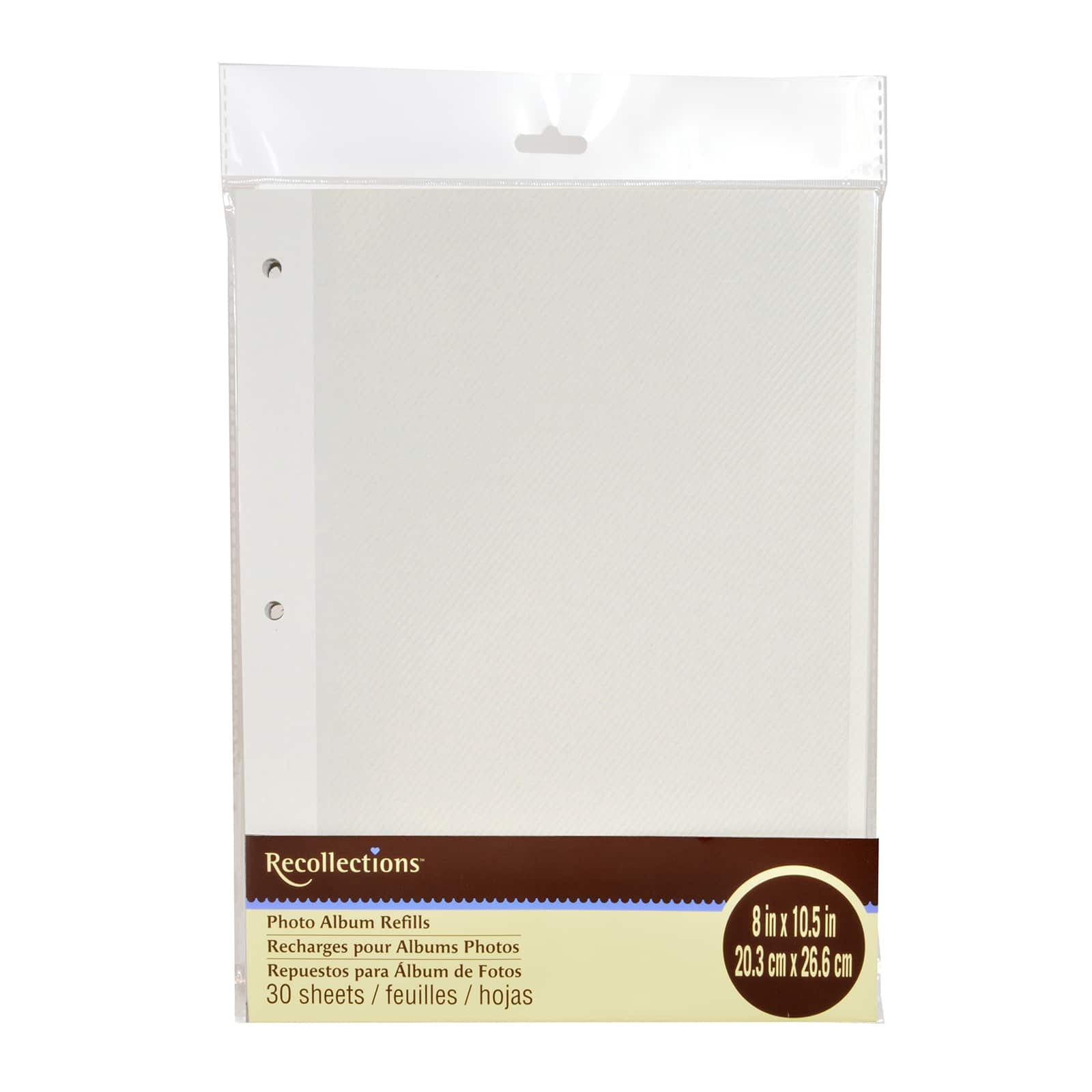 8 x 10.5 White Photo Album Refills by Recollections®