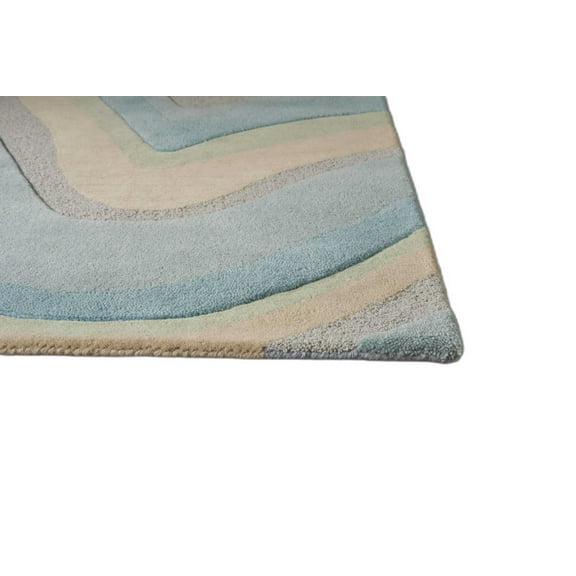 8' x 10' 6" Wool Ocean Area Rug