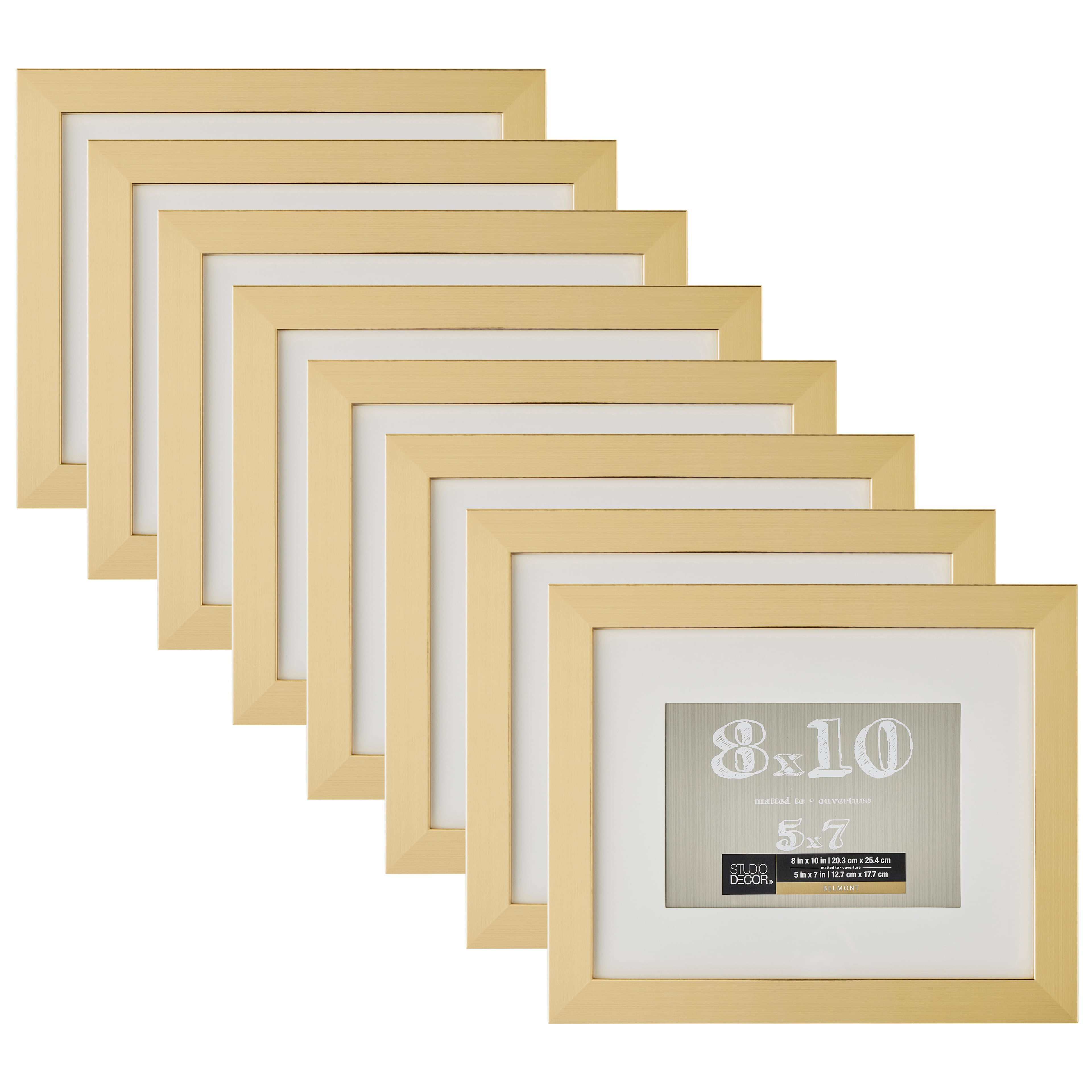 Gold Narrow 8 x 10 with Mat Frame, Aspect by Studio Decor | Michaels