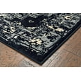 thumbnail image 1 of 8â€™ x 10â€™ Black Medallion Oriental Area Rug, 1 of 9