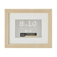 thumbnail image 1 of 8" x 10" Blonde Belmont Picture Frame with 5" x 7" Mat by Studio Décor - Pre-attached Hanging Hardware - Horizontal or Vertical Display - MDF - 1 Pack, 1 of 2