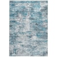 thumbnail image 1 of 8â€™ x 10â€™ Blue Gray Abstract Cuboid Modern Area Rug, 1 of 5