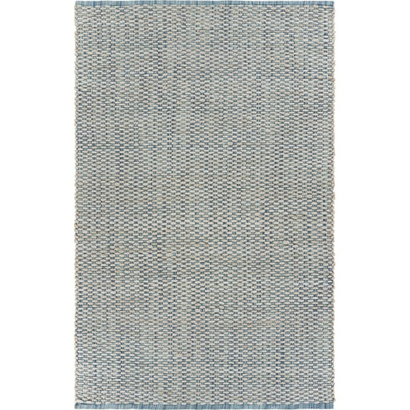 8â€™ x 10â€™ Blue and Beige Toned Area Rug