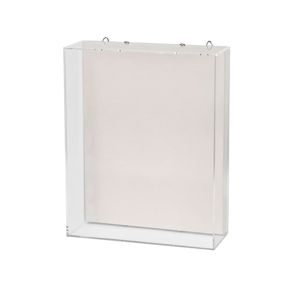 8" x 10" Clear Shadow Box by Studio Dcor - Easy Back Loading Frame Includes Pre-attached Hanging Hardware - Horizontal Display - 1 Pack