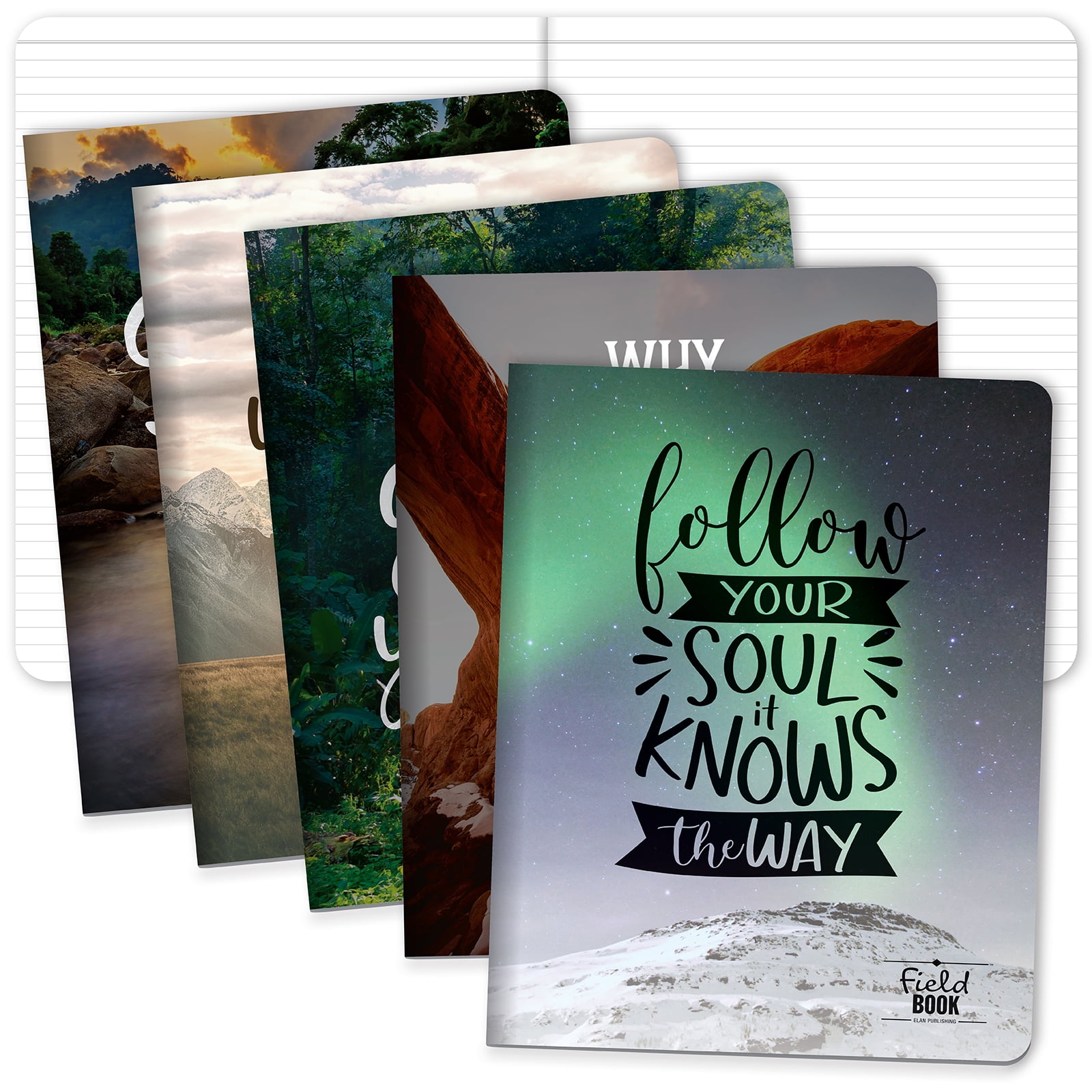 8 x 10 Field Book Set - Line Text / Combo Photo Inspiration Covers