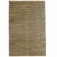 thumbnail image 1 of 8â€™ x 10â€™ Gray and Natural Braided Striped Area Rug, 1 of 5