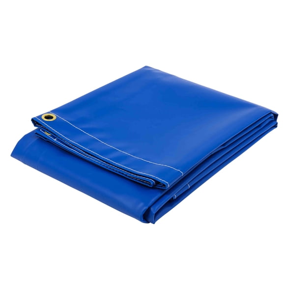 8' x 10' Heavy Duty BLUE 18oz Vinyl Utility Tarp Waterproof, Multipurpose, Cars, Boats, Campers, Pool Cover, Tent