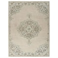 thumbnail image 1 of 8â€™ x 10â€™ Ivory Distressed Floral Area Rug, 1 of 5